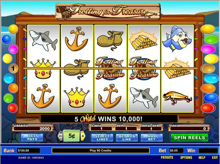 Trolling for Treasures Fun Slot Game made by Parlay with 5 Reel and 9 Line