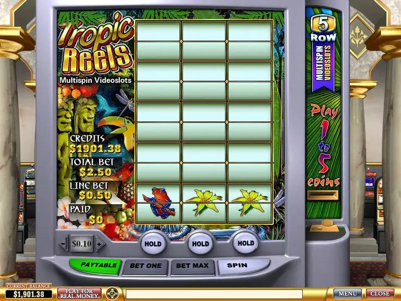 Tropic Reels Fun Slot Game made by PlayTech with 3 Reel and 5 Line