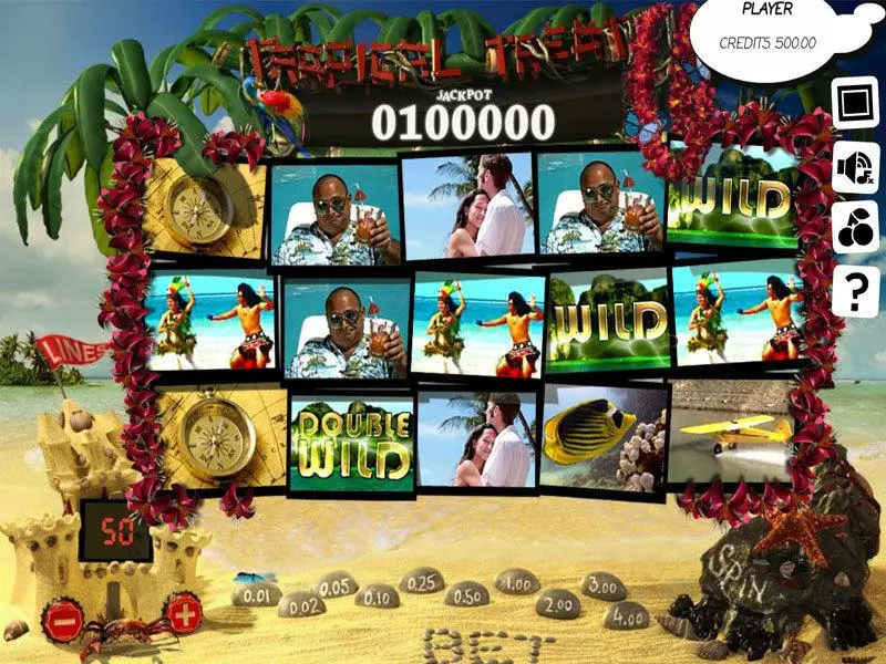 Tropical Treat Fun Slot Game made by Slotland Software with 5 Reel and 50 Line