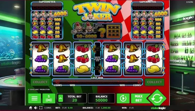 Twin Joker Fun Slot Game made by StakeLogic with 3 Reel and 5 Line