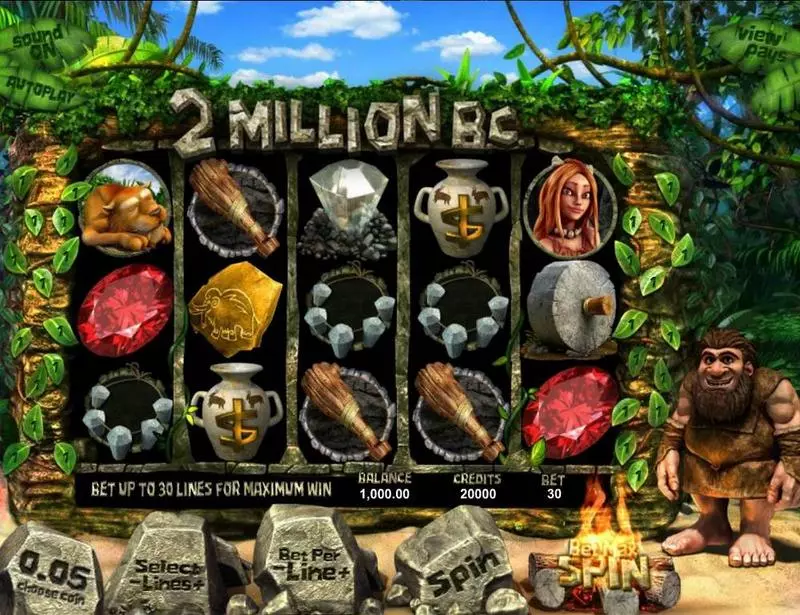Two Million BC Fun Slot Game made by BetSoft with 5 Reel and 30 Line