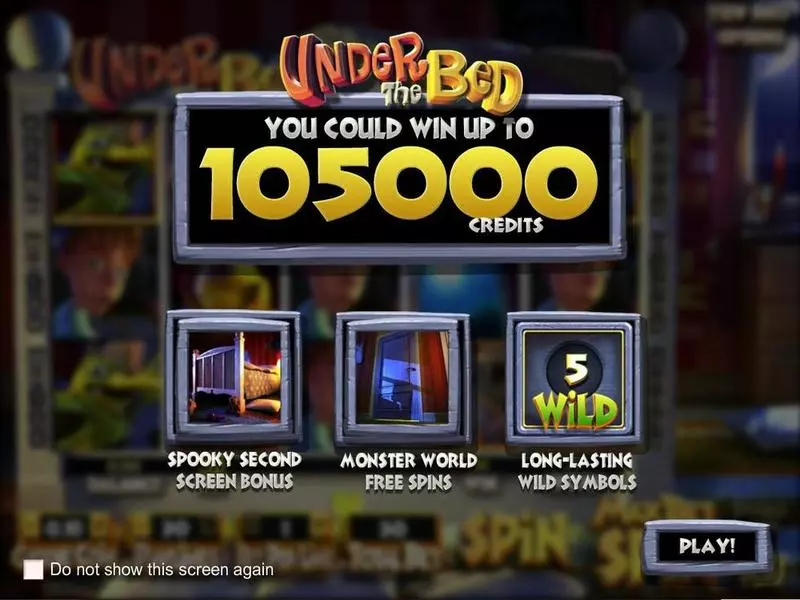 Under The Bed Fun Slot Game made by BetSoft with 5 Reel and 30 Line