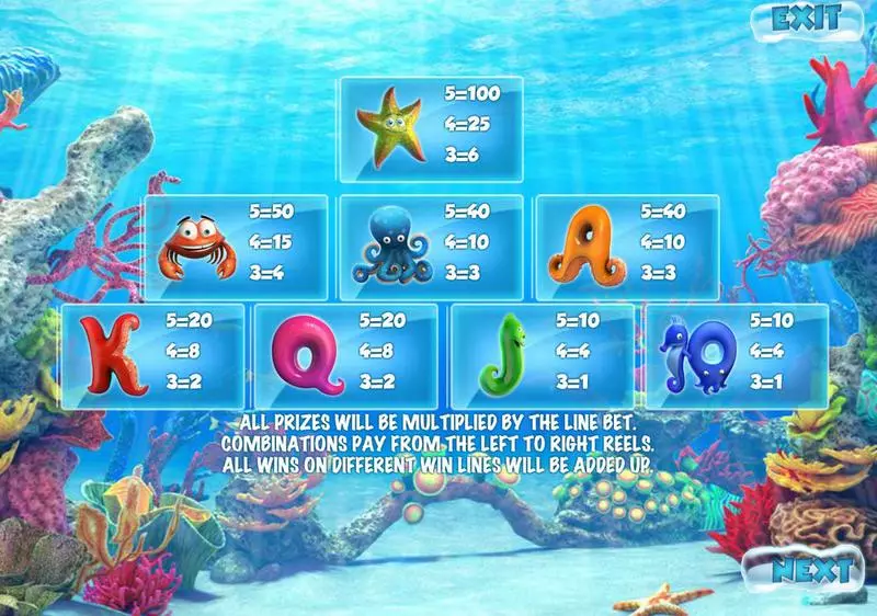 UnderWater World Fun Slot Game made by Sheriff Gaming with 5 Reel and 10 Line