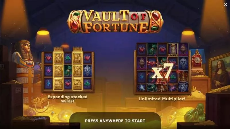 Vault of Fortune Fun Slot Game made by Yggdrasil with 5 Reel and 20 Line