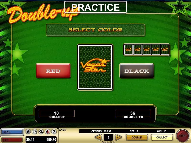 Vegas Star Fun Slot Game made by GTECH with 3 Reel and 5 Line