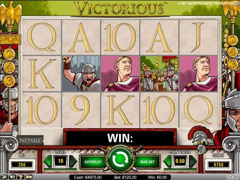 Victorious Fun Slot Game made by NetEnt with 5 Reel and 243 Line