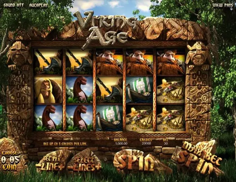 Viking Age Fun Slot Game made by BetSoft with 5 Reel and 30 Line