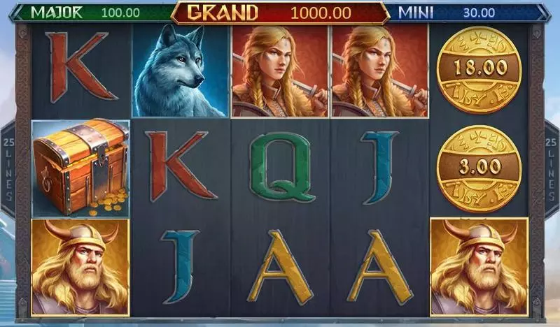 Vikings Fortune: Hold and Win Fun Slot Game made by Playson with 5 Reel and 25 Line