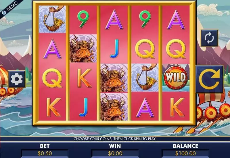 Vikings Fun Slot Game made by Genesis with 5 Reel and 50 Line