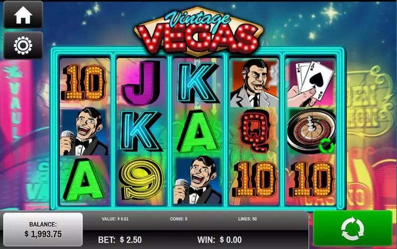 Vintage Vegas Fun Slot Game made by Rival with 5 Reel and 50 Line