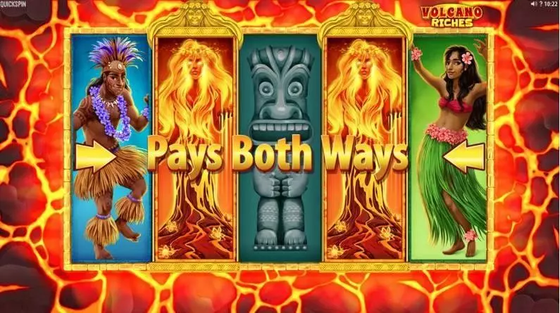 Volcano Riches Fun Slot Game made by Quickspin with 5 Reel and 40 Line
