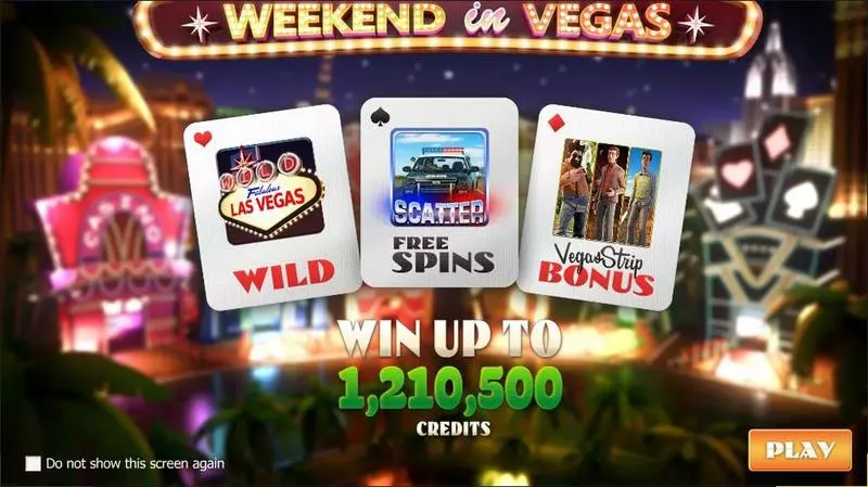 Weekend in Vegas Fun Slot Game made by BetSoft  and 25 Line