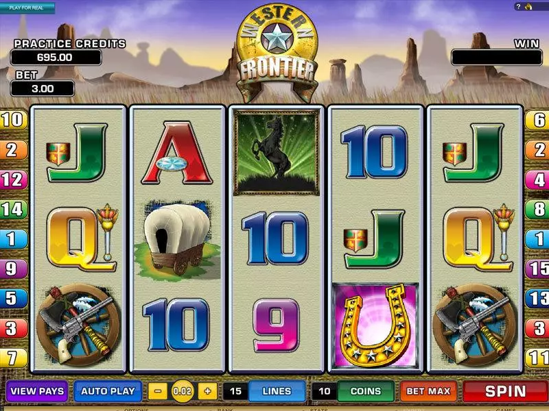 Western Frontier Fun Slot Game made by Microgaming with 5 Reel and 15 Line