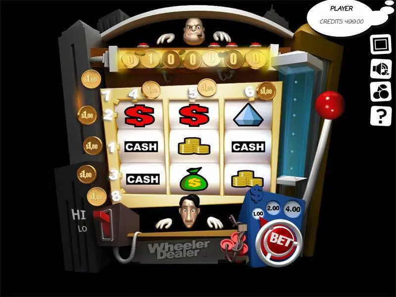 Wheeler Dealer Fun Slot Game made by Slotland Software with 3 Reel and 8 Line