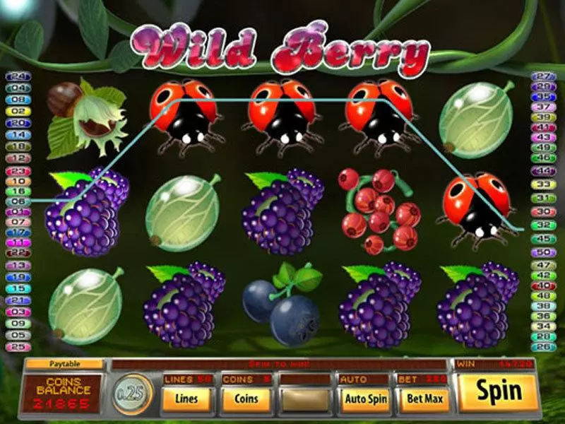 Wild Berry Fun Slot Game made by Saucify with 5 Reel and 50 Line