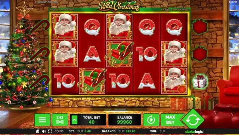 Wild Christmas Fun Slot Game made by StakeLogic with 5 Reel and 243 Line