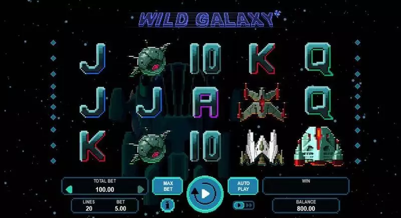 Wild Galaxy Fun Slot Game made by Booongo with 5 Reel and 20 Line