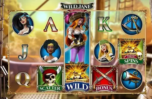 Wild Jane, the Lady Pirate Fun Slot Game made by Leander Games with 5 Reel and 20 Line