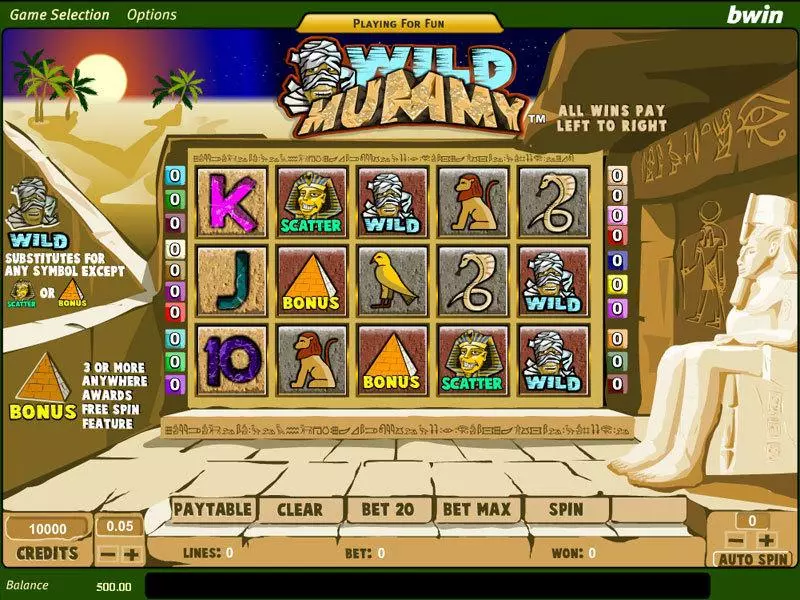 Wild Mummy Fun Slot Game made by Amaya with 5 Reel and 20 Line