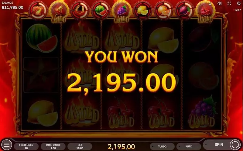 Wild Streak Fun Slot Game made by Endorphina with 5 Reel and 10 Line