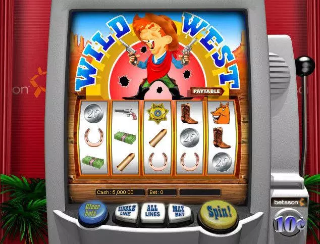Wild West Fun Slot Game made by NetEnt with 5 Reel and 9 Line