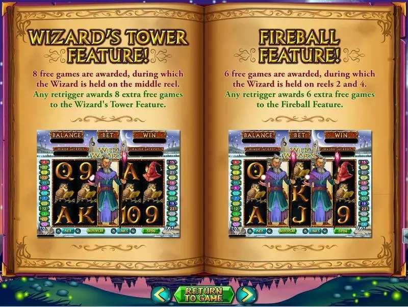 Wild Wizards Fun Slot Game made by RTG with 5 Reel and 25 Line