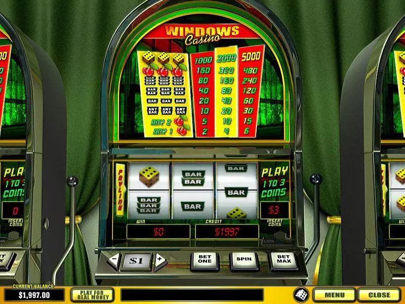 Windows Casino Fun Slot Game made by PlayTech with 3 Reel and 1 Line