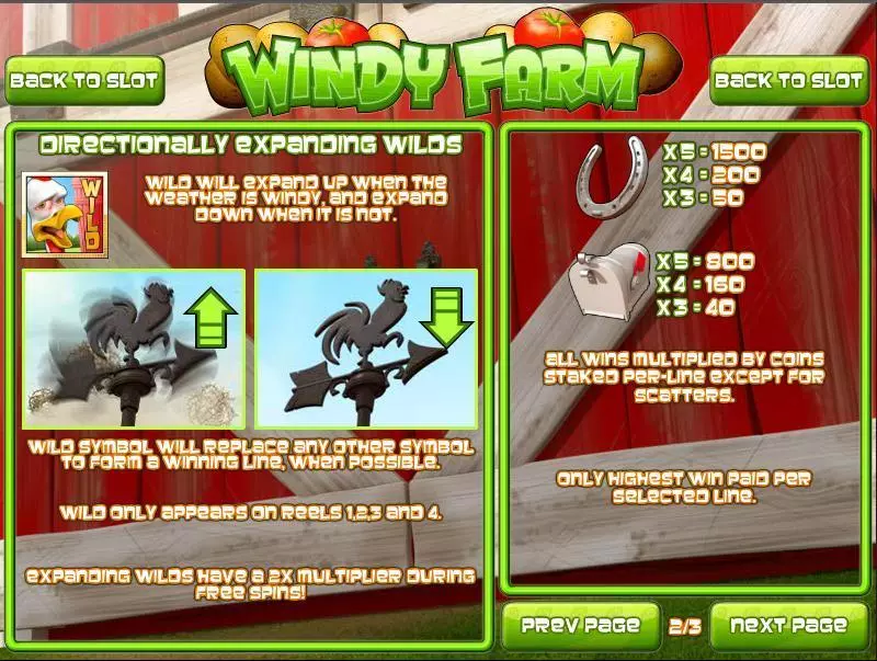 Windy Farm Fun Slot Game made by Rival with 5 Reel and 50 Line