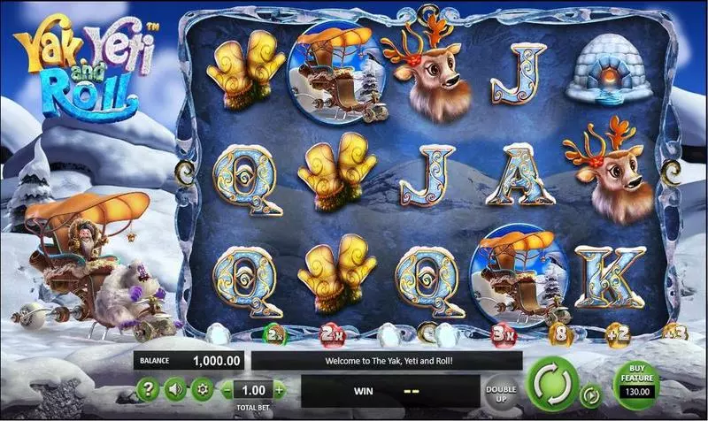 Yak, Yeti & Roll Fun Slot Game made by BetSoft with 5 Reel and 20 Line
